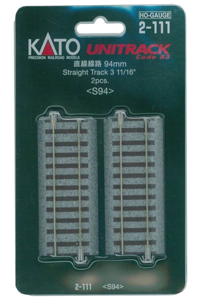 Amazon | KATO HOゲージ 直線線路 94mm 2本入 2-111 鉄道模型